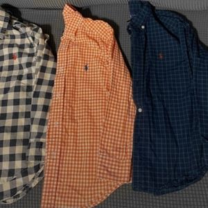 Bundle Ralph Lauren Button Down Shirts Set of 3